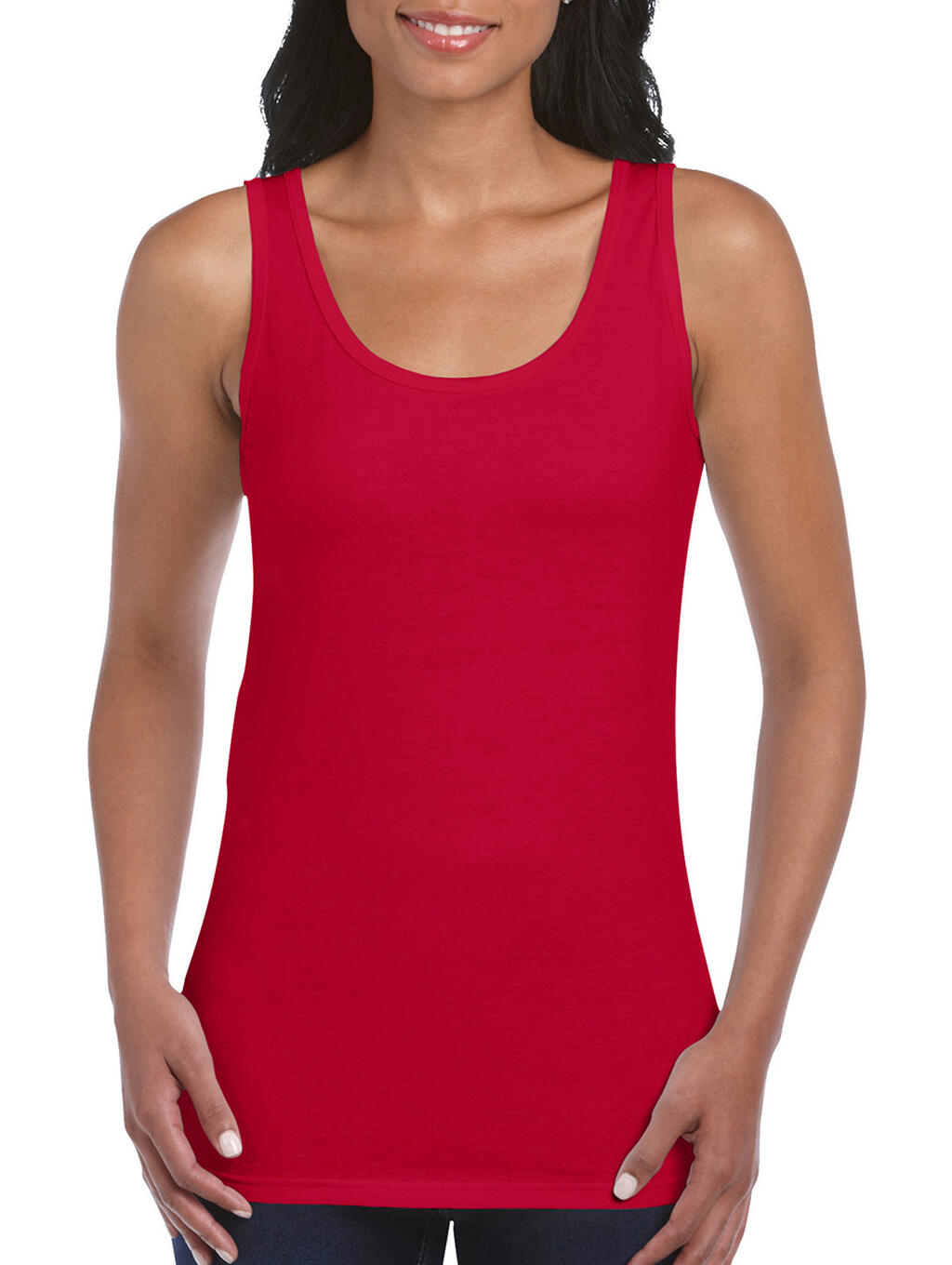  Gildan Ladies Softstyle® Tank Top in Farbe Cherry Red
