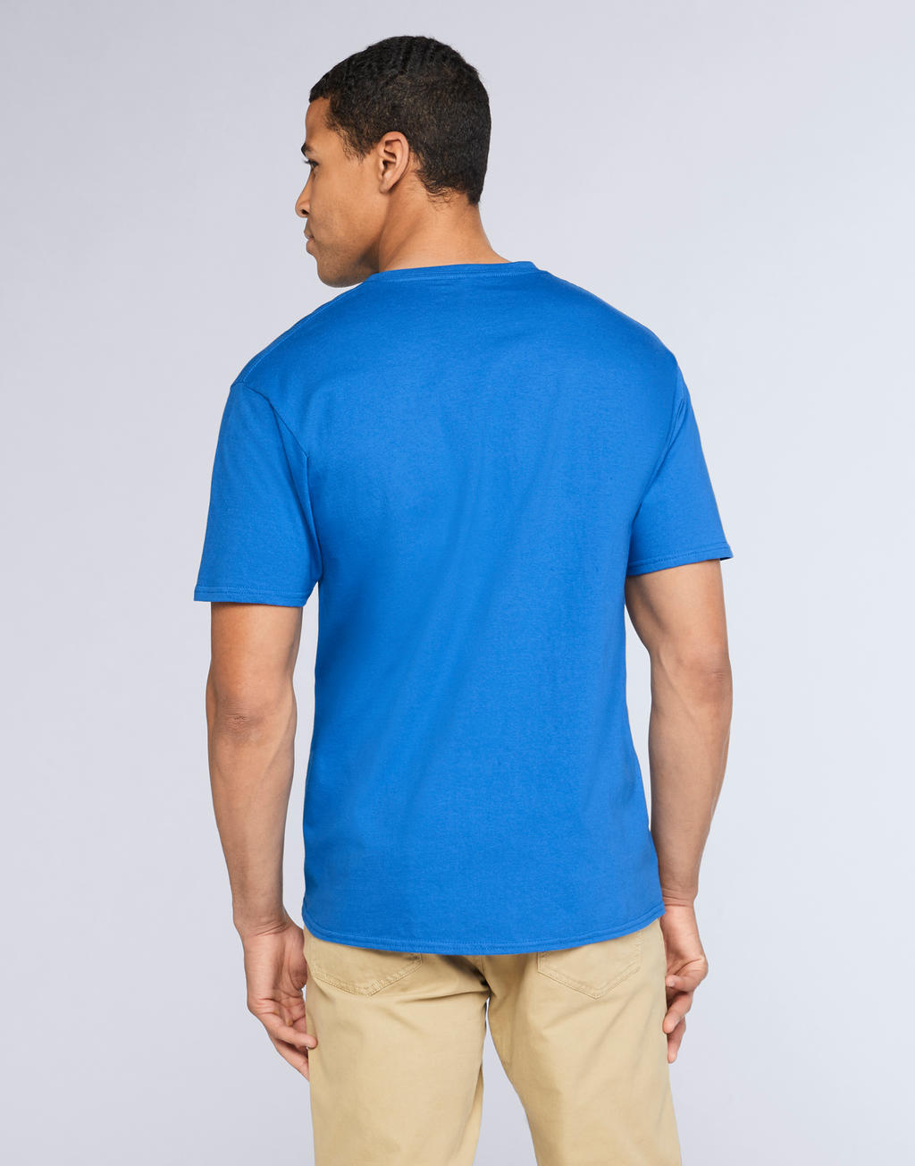  Premium Cotton Adult V-Neck T-Shirt in Farbe White