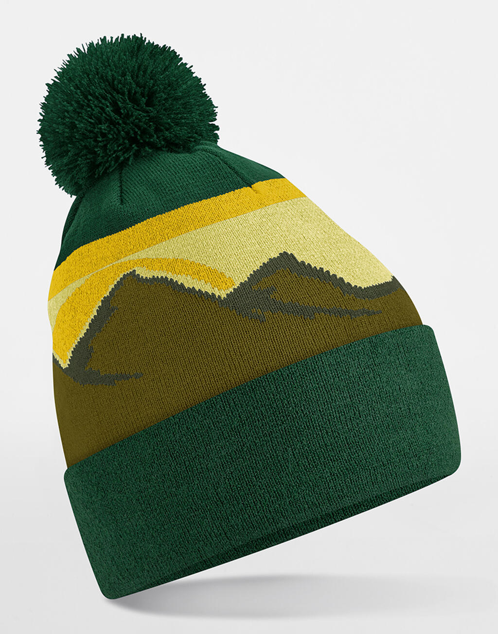 Mountain Peaks Pom Pom Beanie - ShirtStore