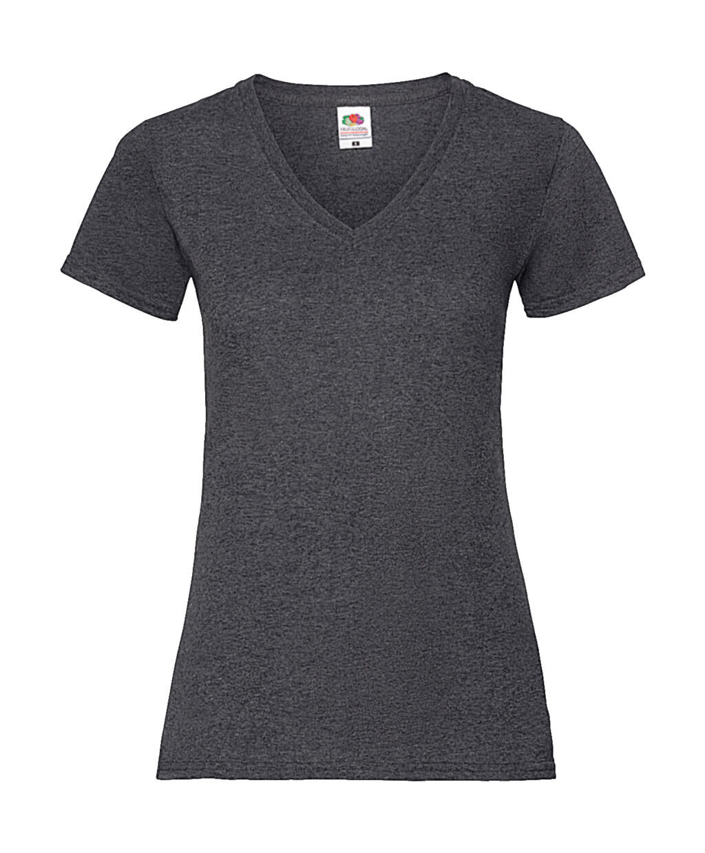  Ladies' Valueweight V-Neck T in Farbe Dark Heather Grey