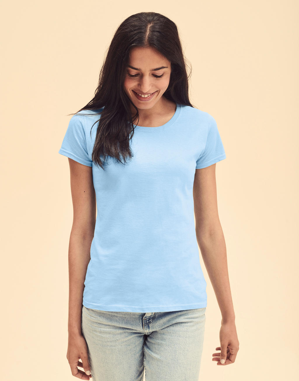  Ladies' Valueweight T in Farbe White