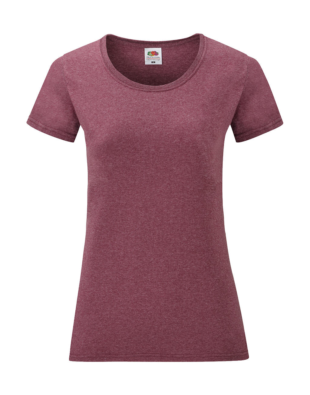  Ladies' Valueweight T in Farbe Heather Burgundy