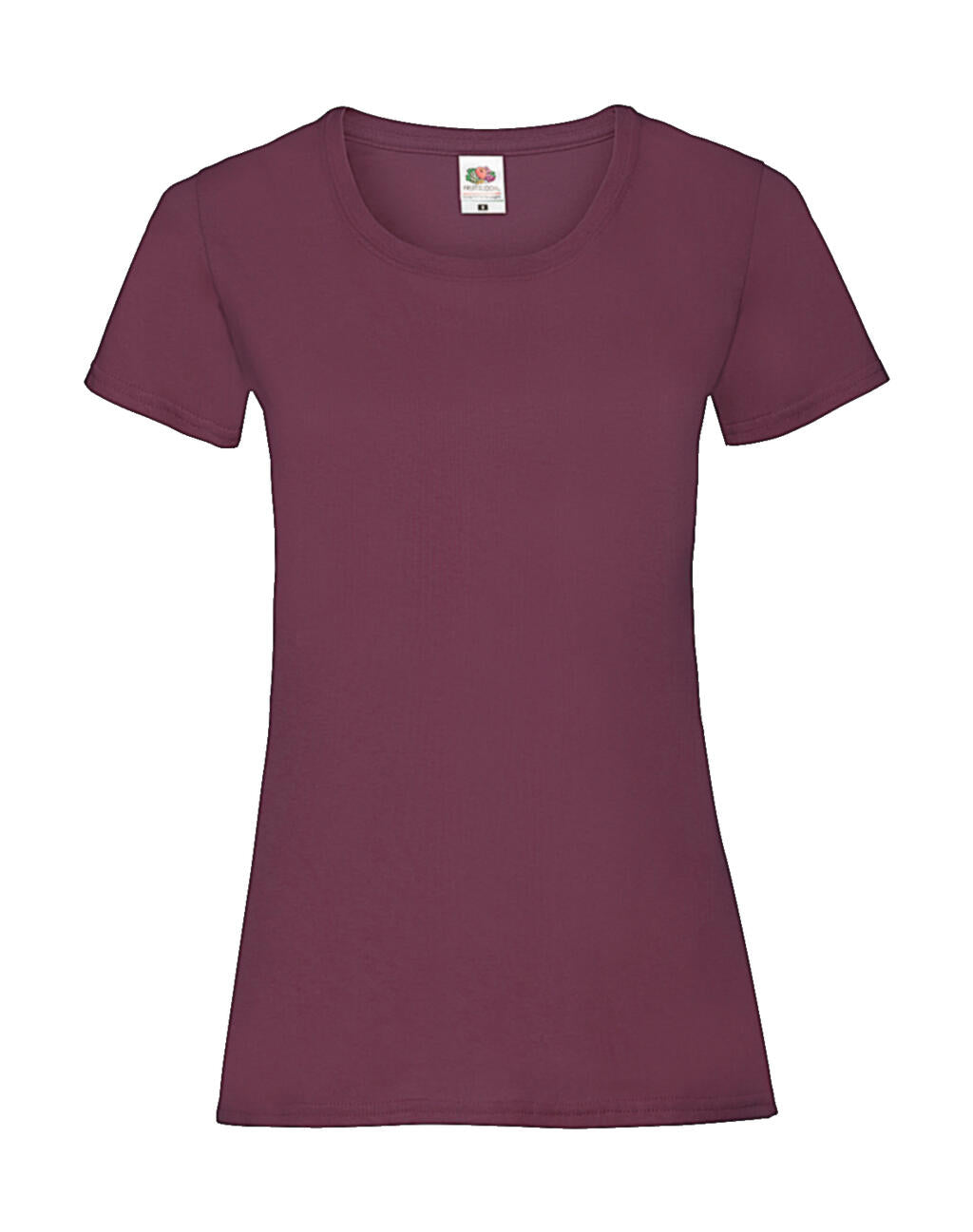  Ladies' Valueweight T in Farbe Burgundy