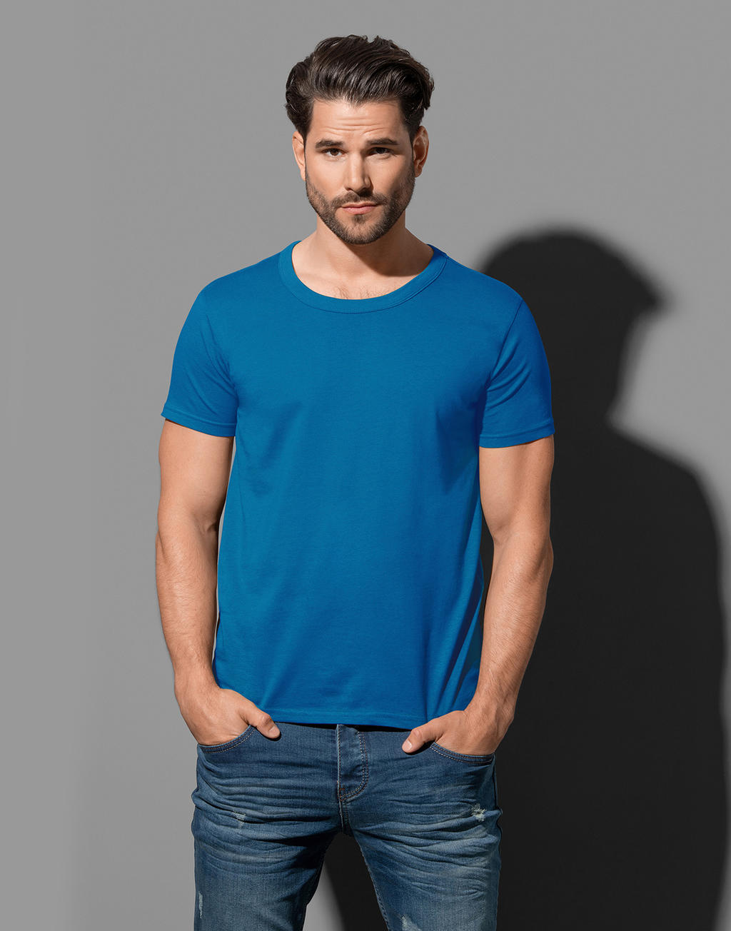  Ben Crew Neck  in Farbe White