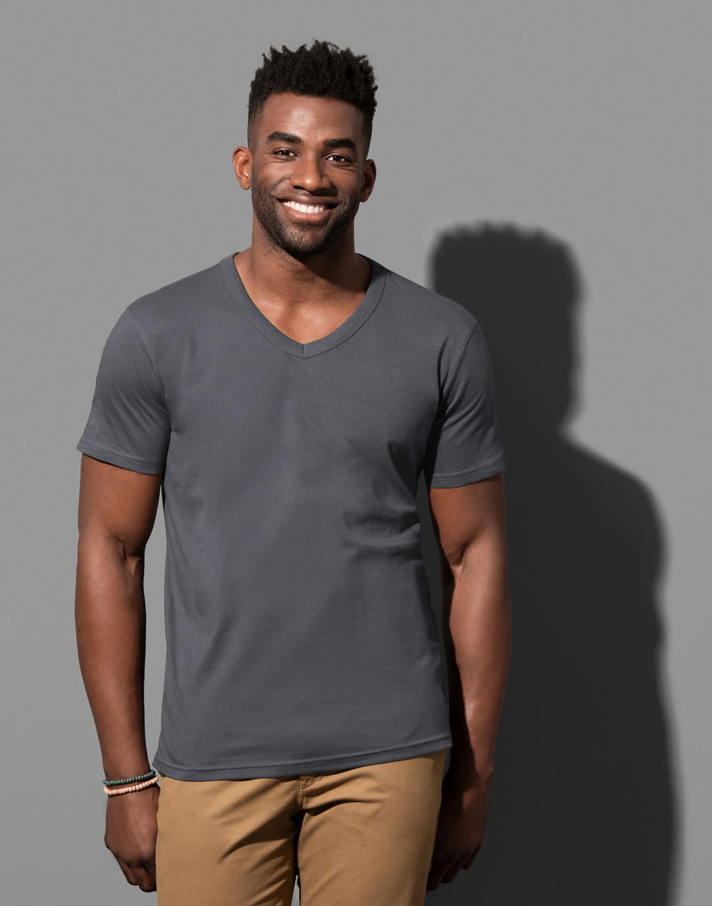  Ben V-Neck in Farbe White