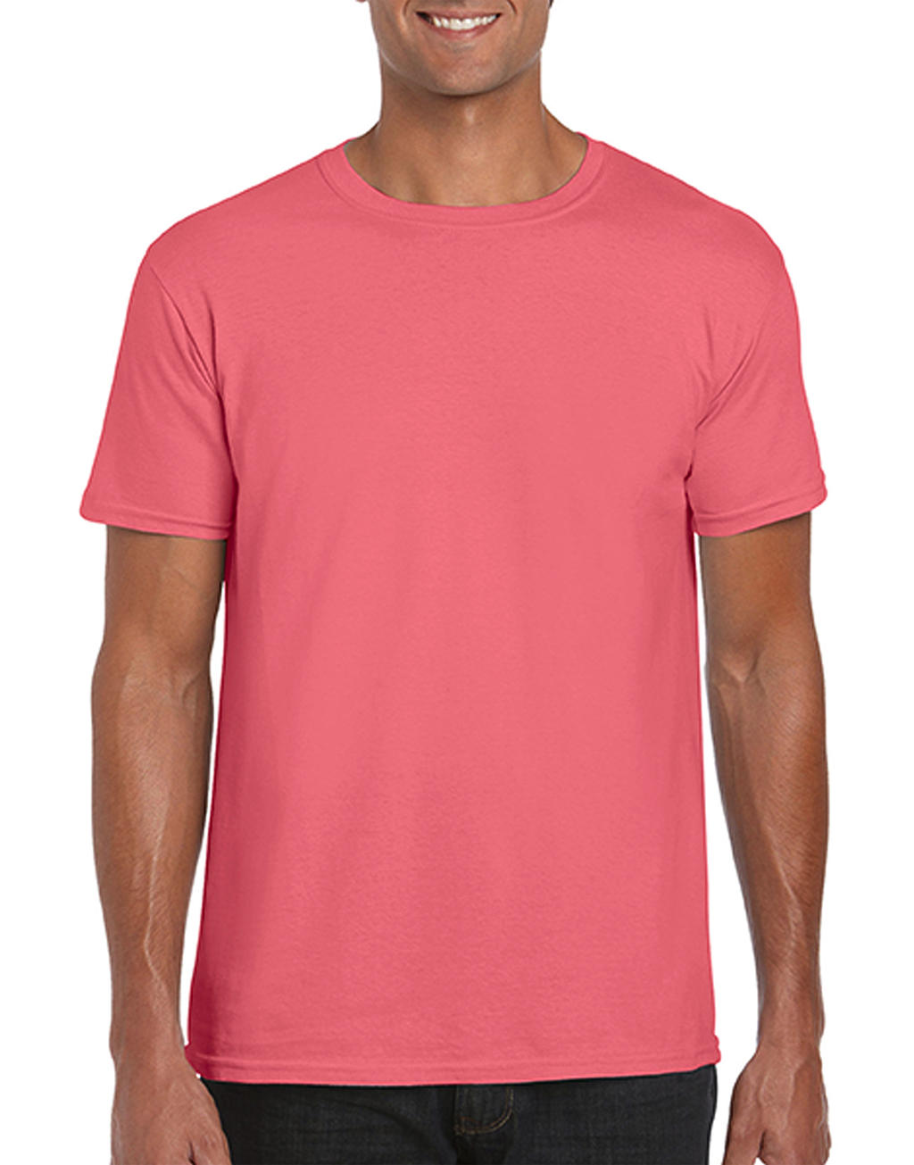  Softstyle® Ring Spun T-Shirt in Farbe Coral Silk