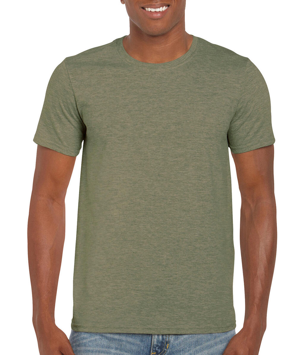 Softstyle® Ring Spun T-Shirt in Farbe Heather Military Green