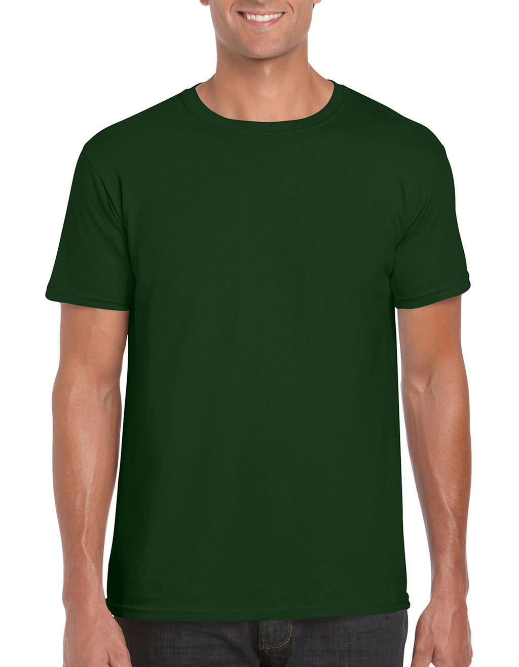  Softstyle® Ring Spun T-Shirt in Farbe Forest Green