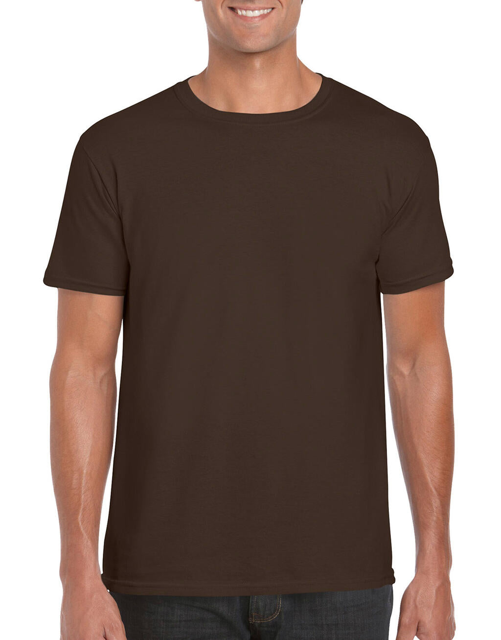  Softstyle® Ring Spun T-Shirt in Farbe Dark Chocolate