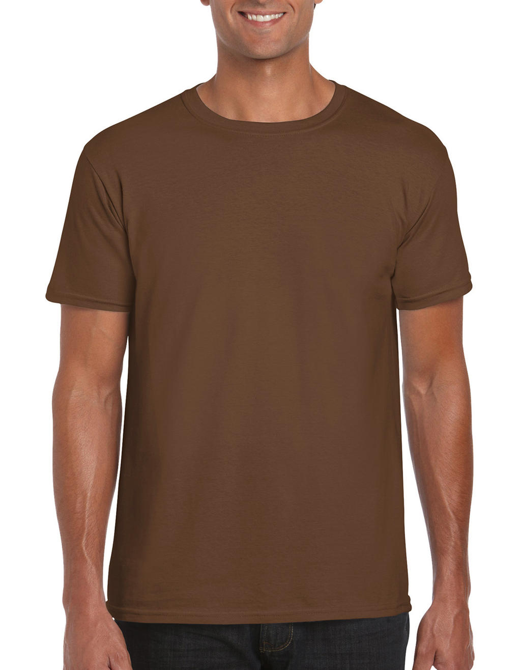  Softstyle® Ring Spun T-Shirt in Farbe Chestnut