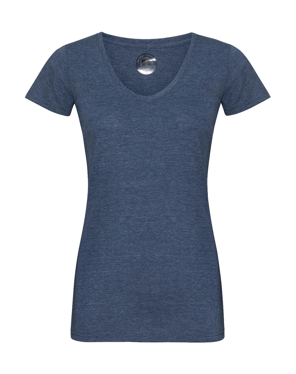  Ladies V-Neck HD T in Farbe Bright Navy Marl