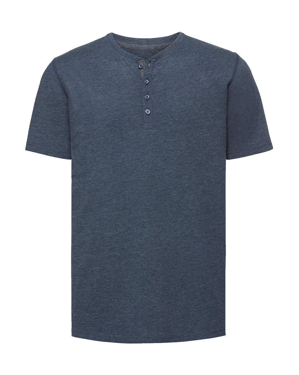  Men's Henley HD T in Farbe Bright Navy Marl