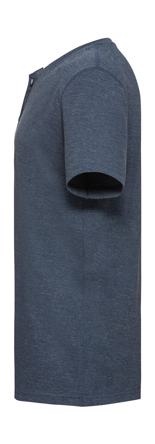  Men's Henley HD T in Farbe White