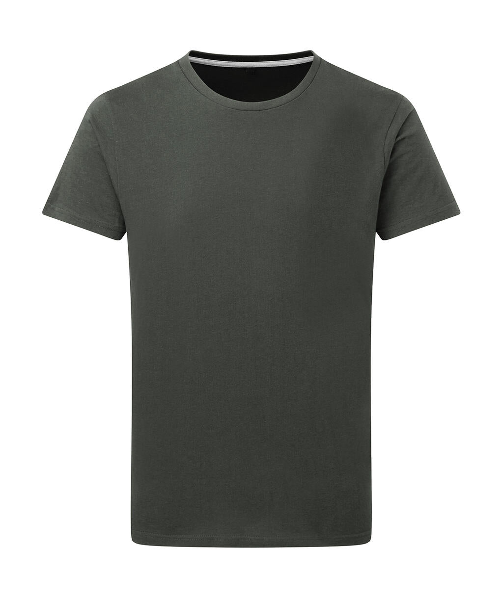  Perfect Print Tagless Tee in Farbe Charcoal