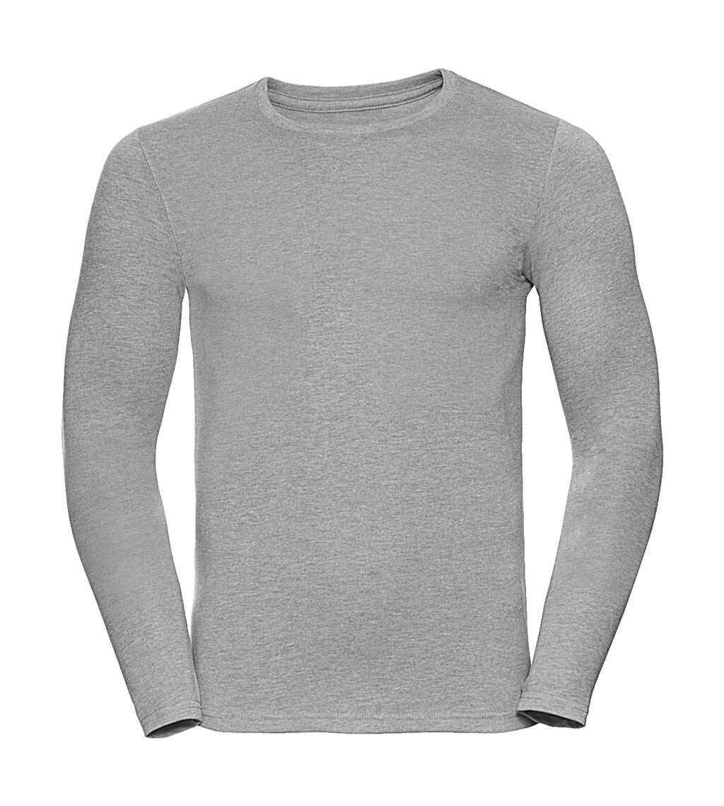  Men’s Long Sleeve HD T in Farbe Silver Marl