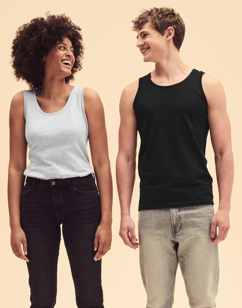  Valueweight Athletic Vest in Farbe White