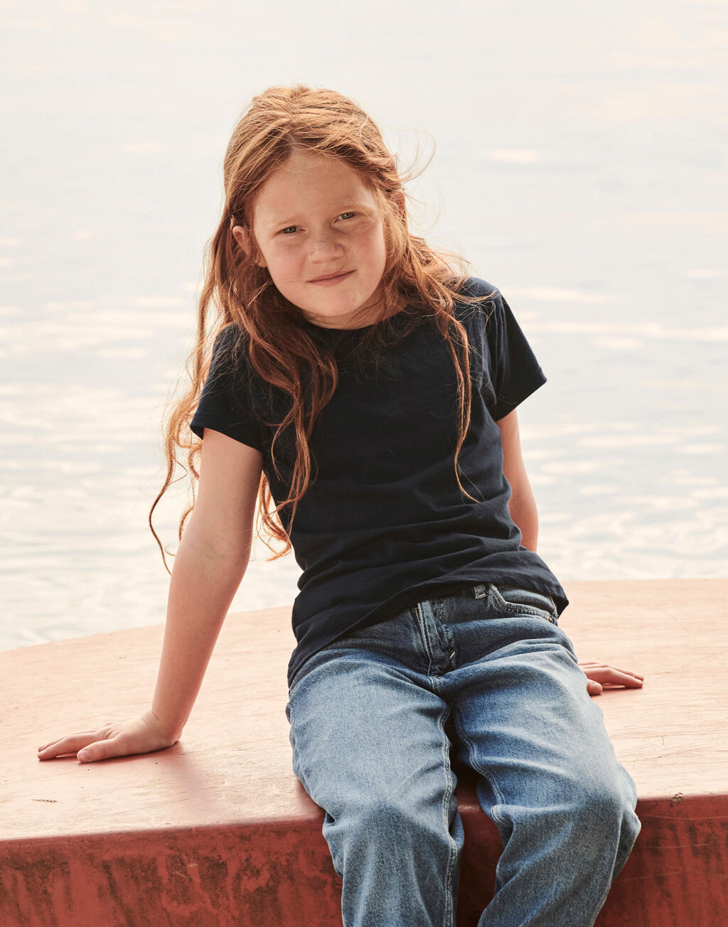  Girls Valueweight T in Farbe White
