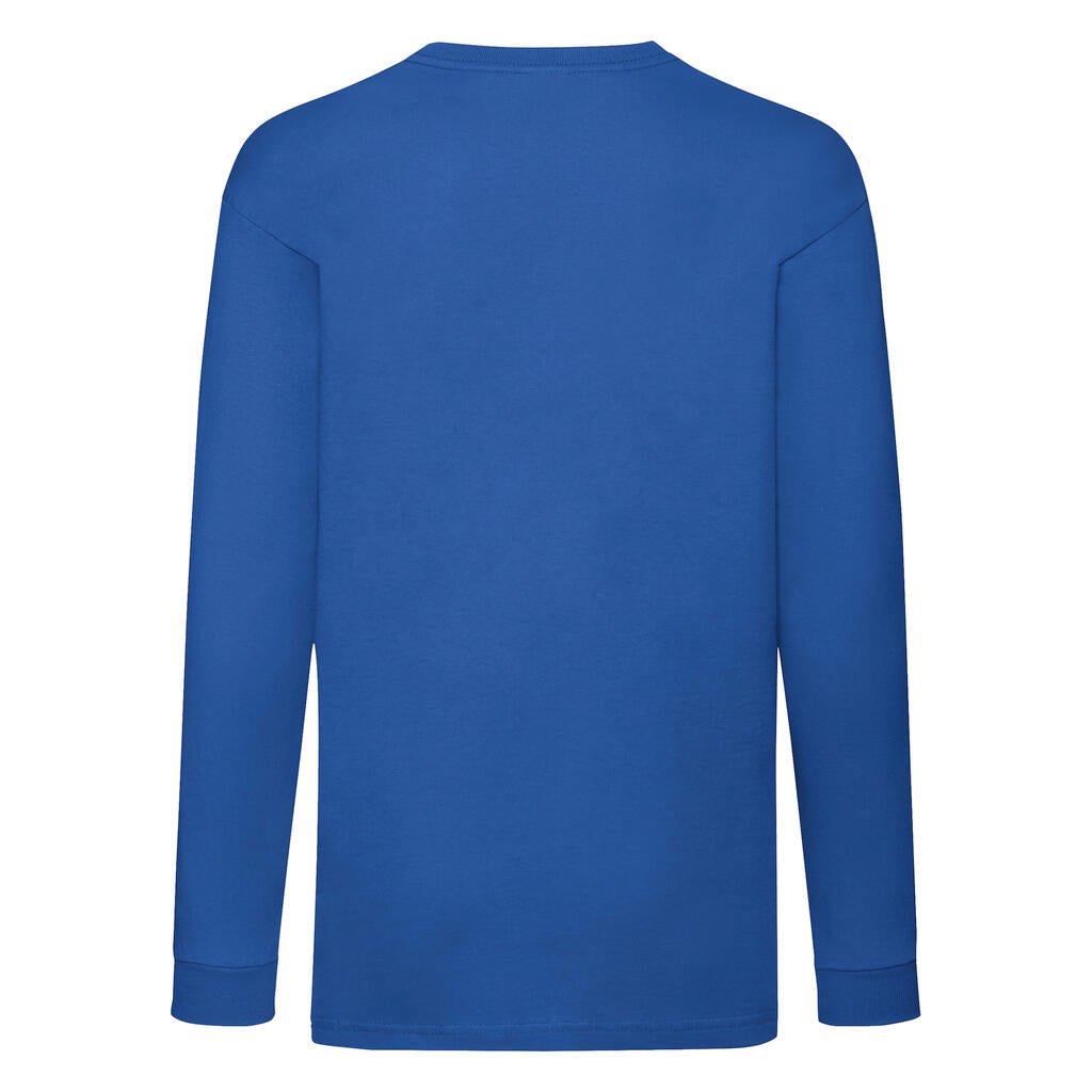  Kids' Valueweight Long Sleeve T in Farbe White