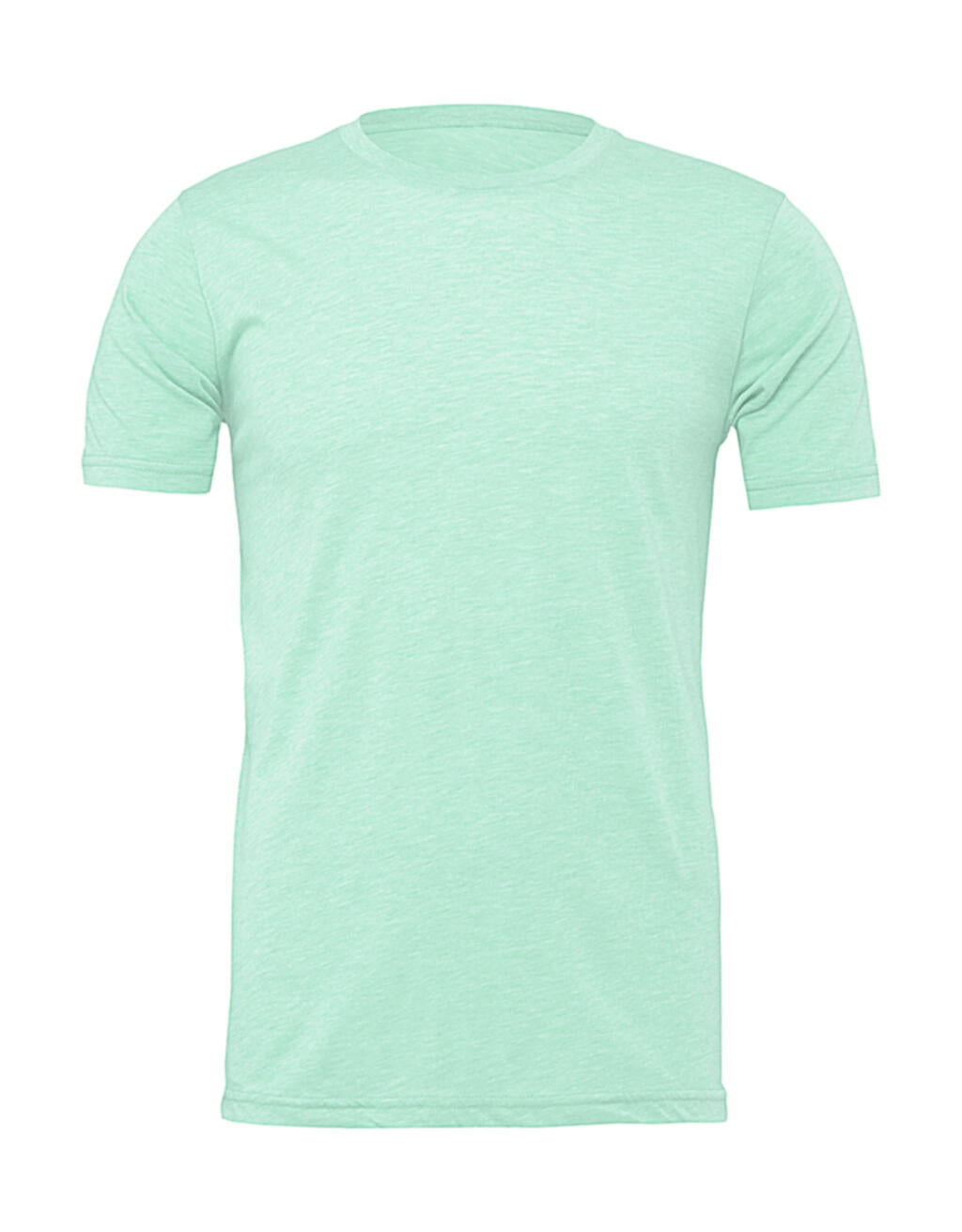  Unisex Heather CVC Short Sleeve Tee in Farbe Heather Prism Dusty Blue 