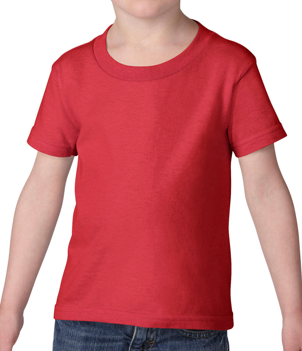  Heavy Cotton Toddler T-Shirt in Farbe Red