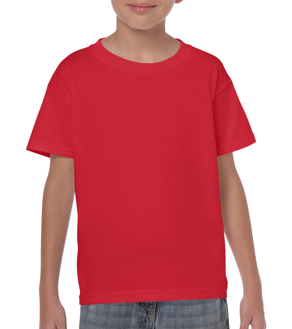 Heavy Cotton Youth T-Shirt in Farbe Red