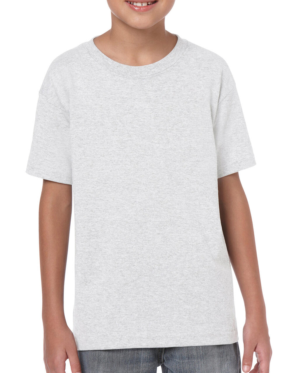 Heavy Cotton Youth T-Shirt in Farbe Ash Grey