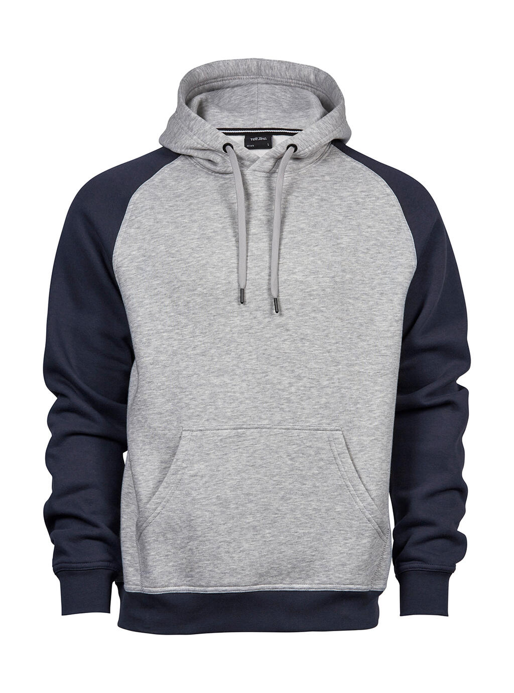  Two-Tone Hooded Sweatshirt in Farbe Heather/Navy