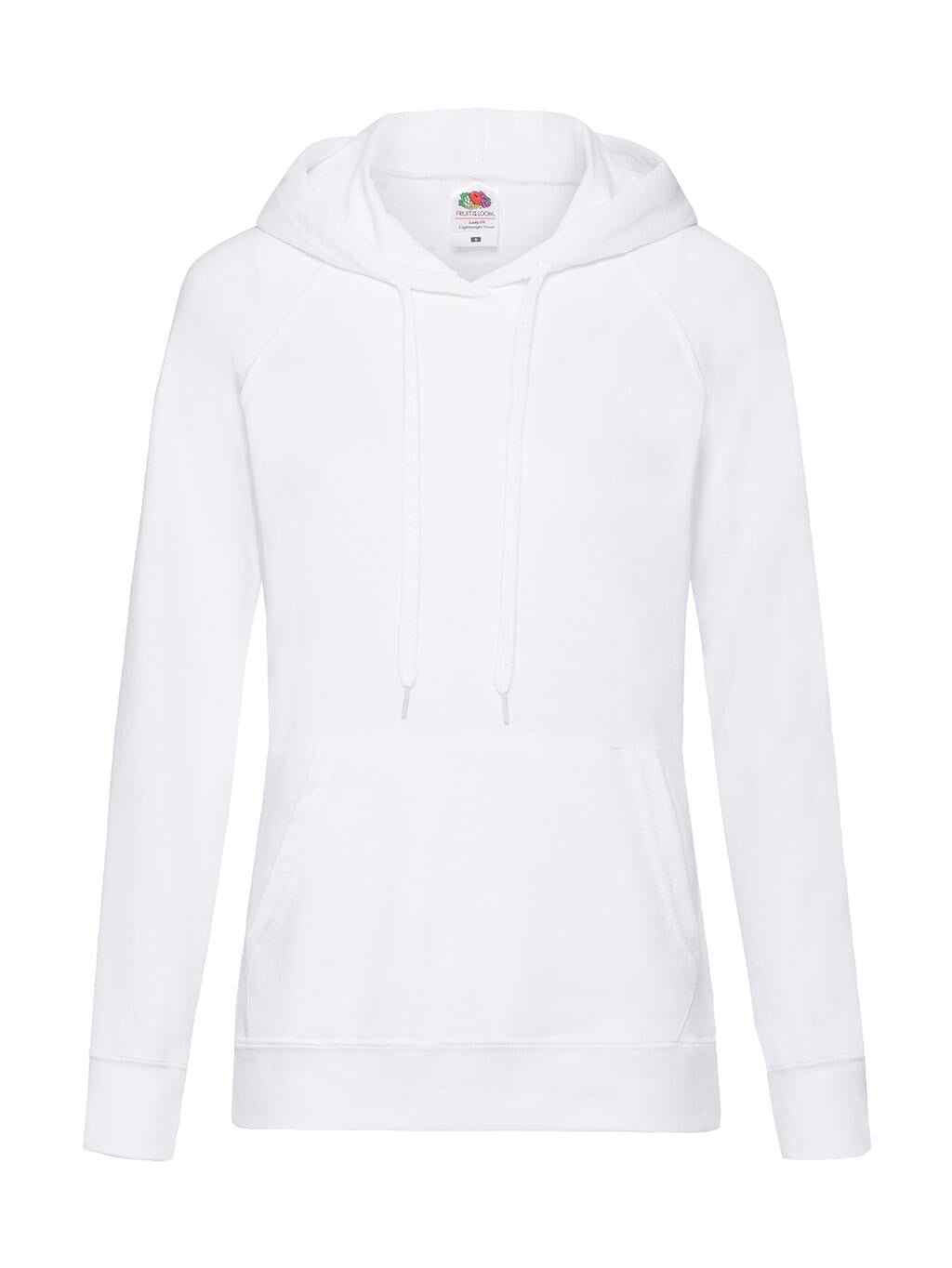  Ladies' Lightweight Hooded Sweat in Farbe White