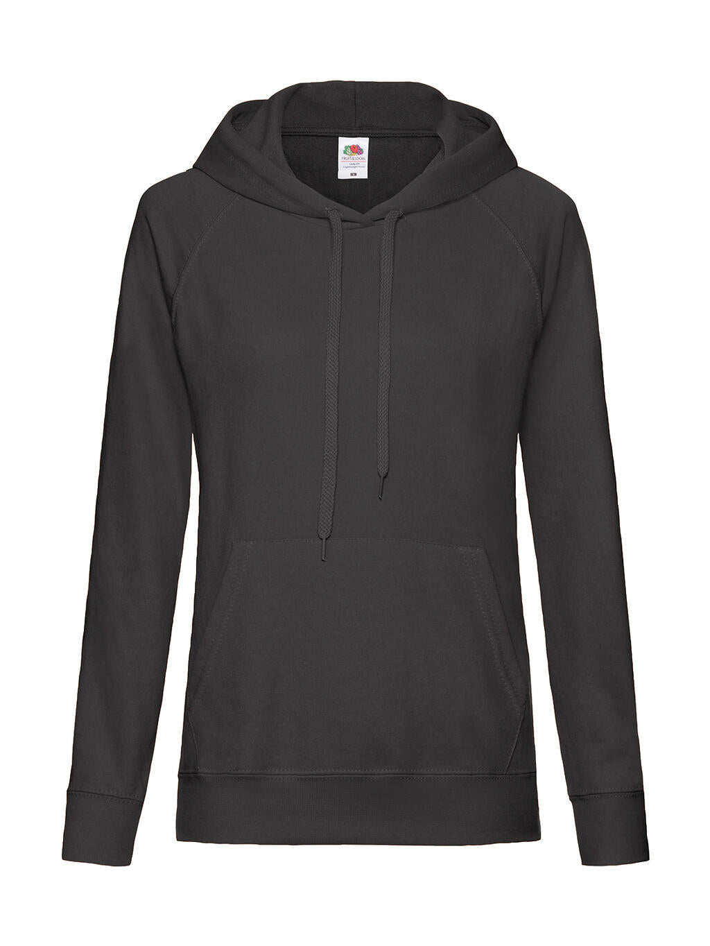  Ladies' Lightweight Hooded Sweat in Farbe Black