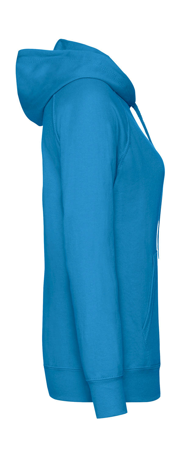  Ladies' Lightweight Hooded Sweat in Farbe White