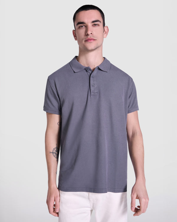 Poloshirt Cobain in Farbe Amarillo Sweet Lavado