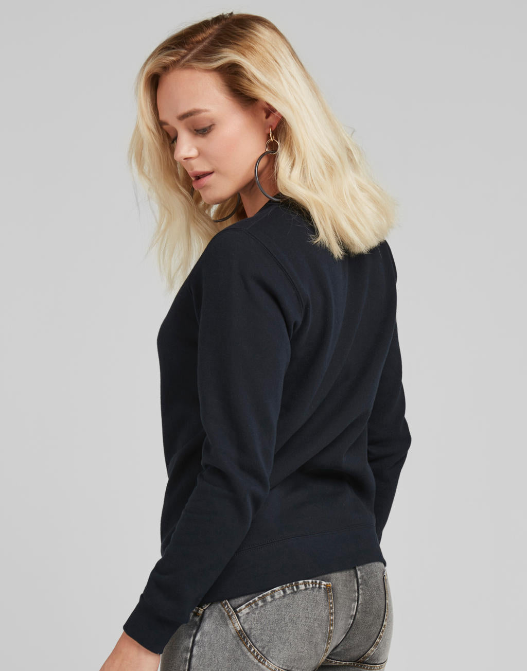  Ladies' Crew Sweat in Farbe White
