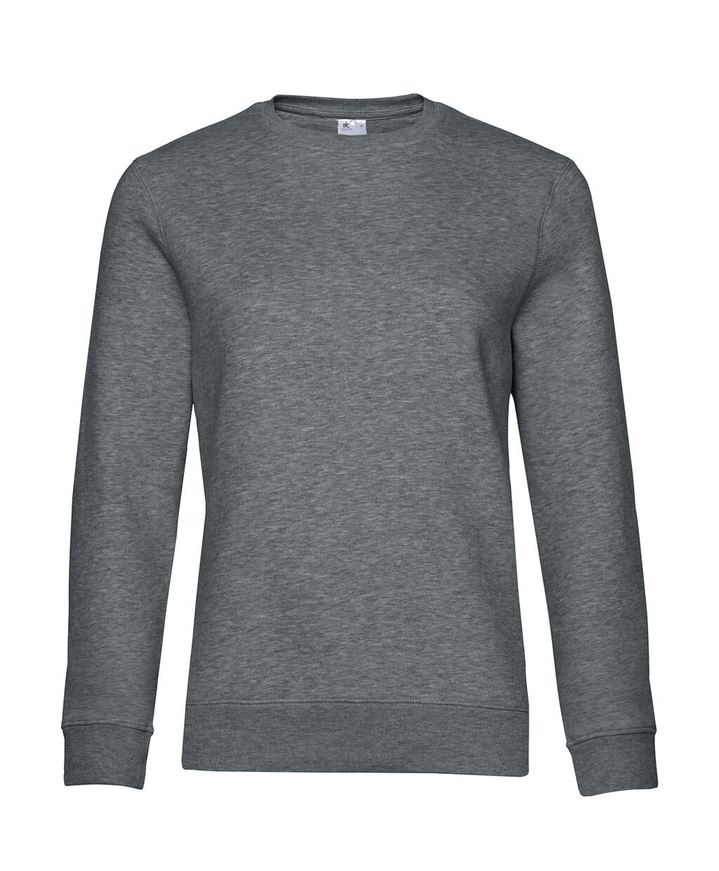 QUEEN Crew Neck_° in Farbe Heather Mid Grey