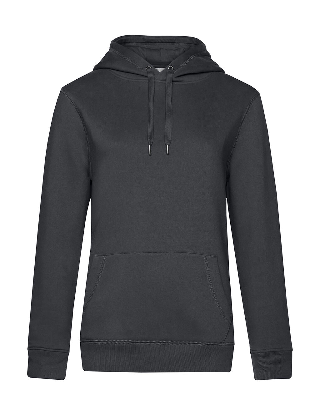  QUEEN Hooded_° in Farbe Asphalt