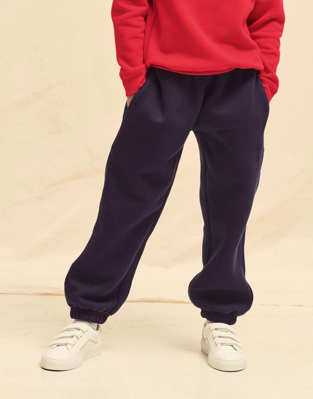  Kids' Premium Elasticated Cuff Jog Pants in Farbe Black