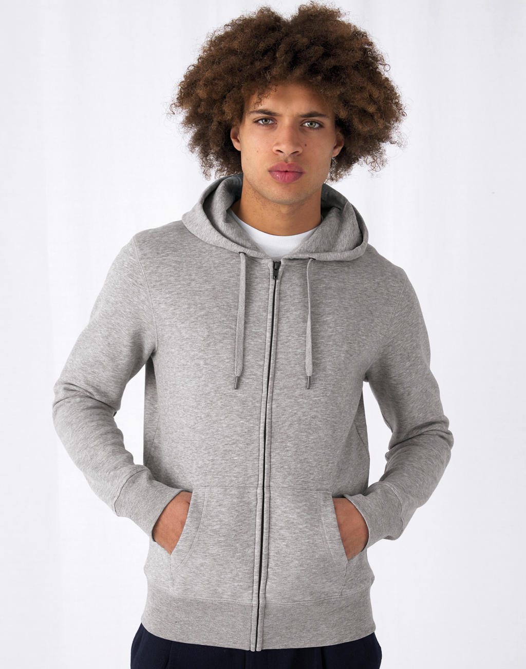  KING Zipped Hood_° in Farbe White