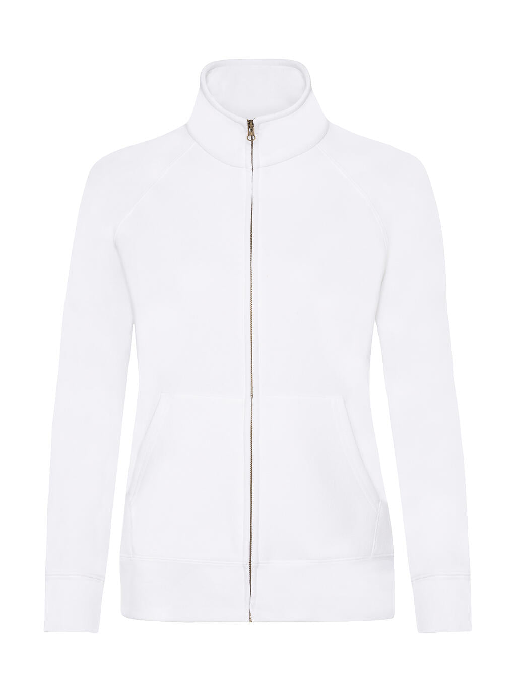  Ladies' Premium Sweat Jacket in Farbe White