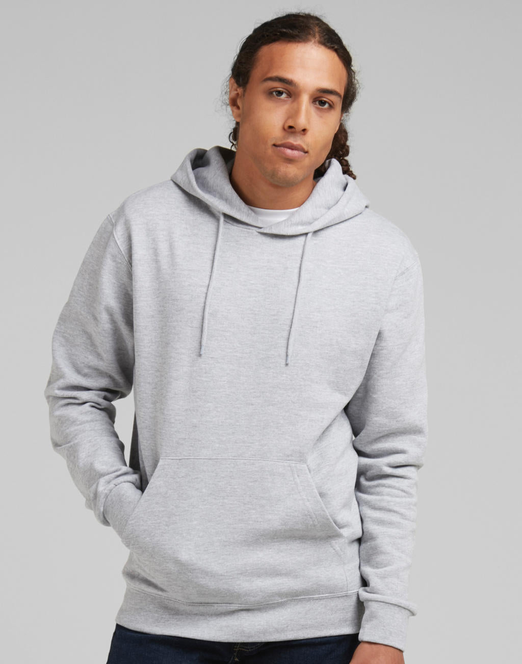  Men's Hooded Sweatshirt in Farbe White