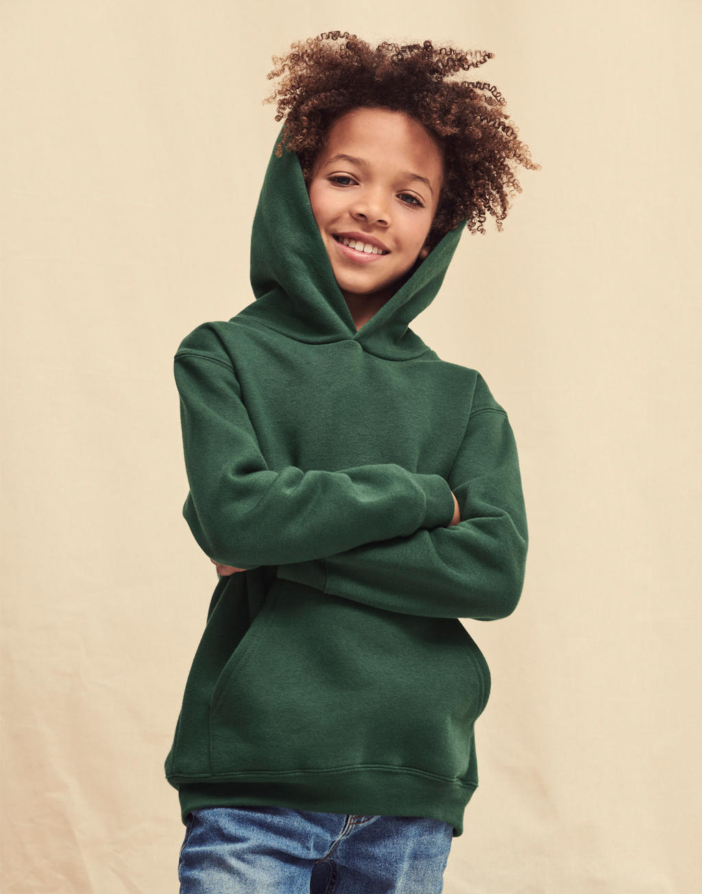  Kids' Premium Hooded Sweat in Farbe White