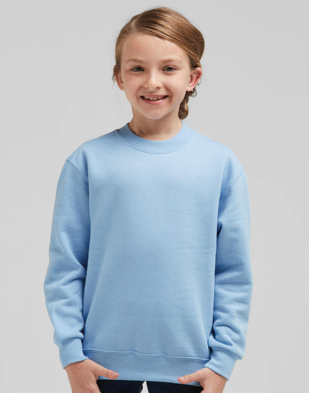  Kids' Crew Sweat in Farbe White