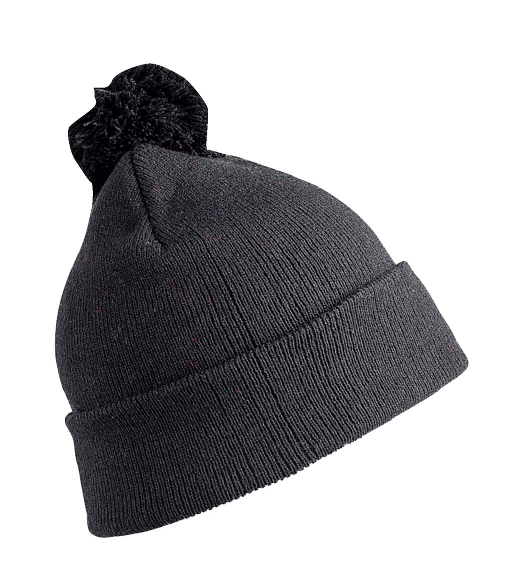  Junior Pom Pom Beanie in Farbe Black