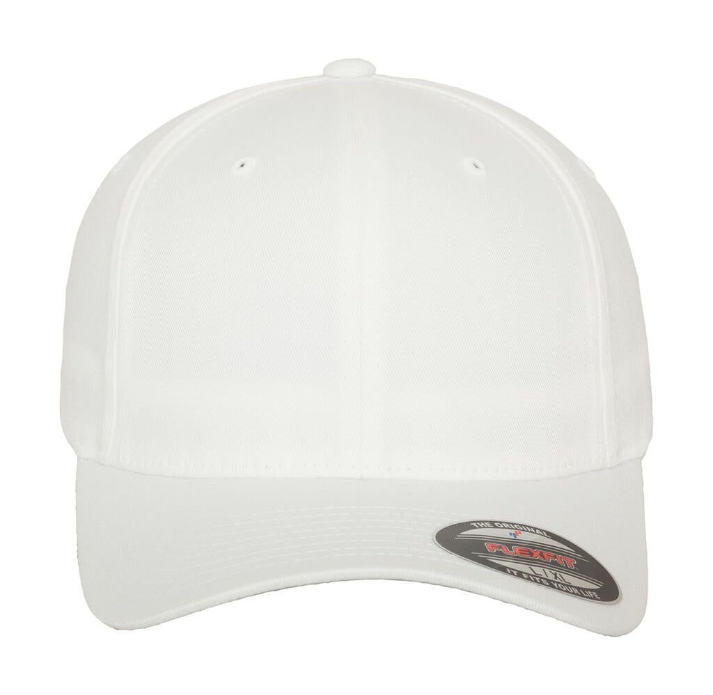  Fitted Baseball Cap in Farbe White