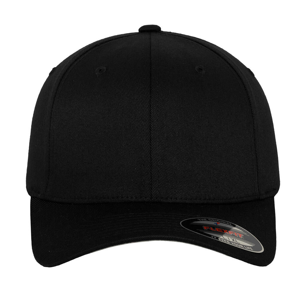  Fitted Baseball Cap in Farbe Black