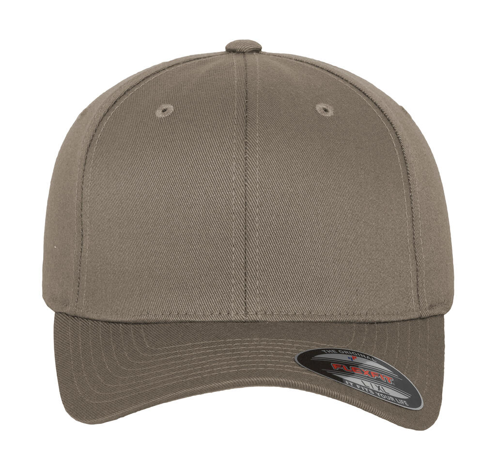  Fitted Baseball Cap in Farbe Grey
