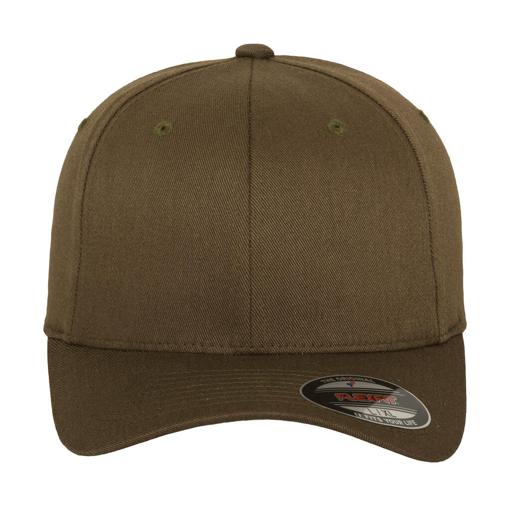  Fitted Baseball Cap in Farbe Olive