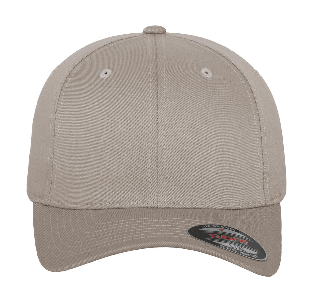  Fitted Baseball Cap in Farbe Silver