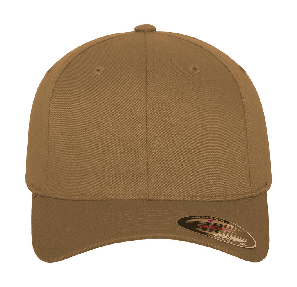  Fitted Baseball Cap in Farbe Khaki