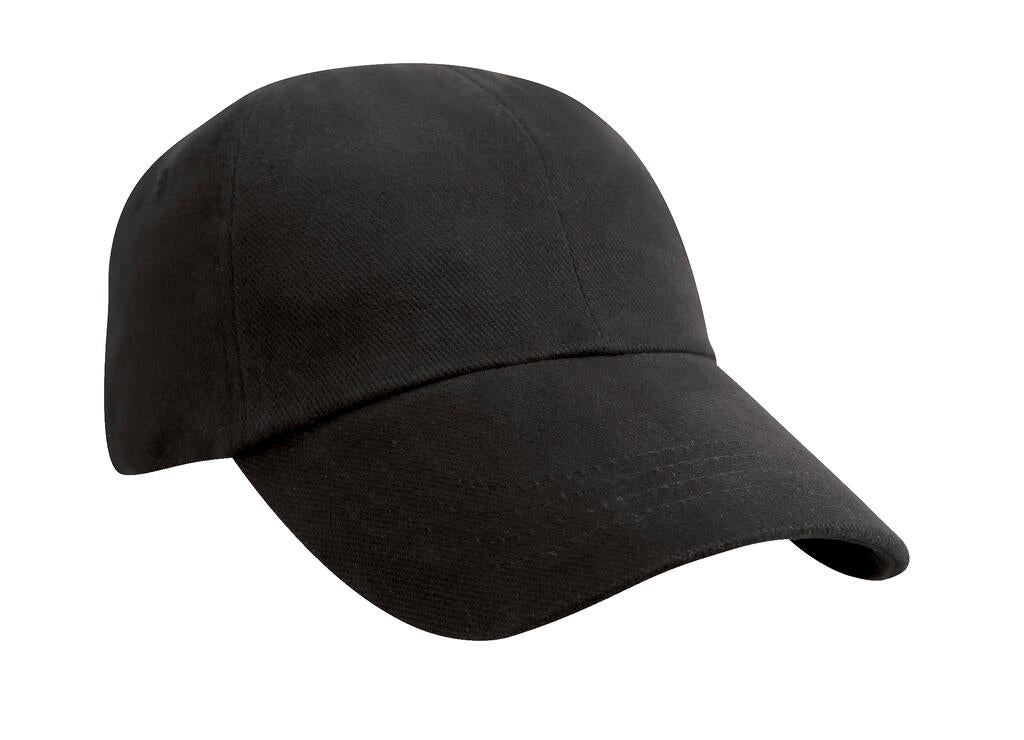  Junior Brushed Cotton Cap in Farbe Black