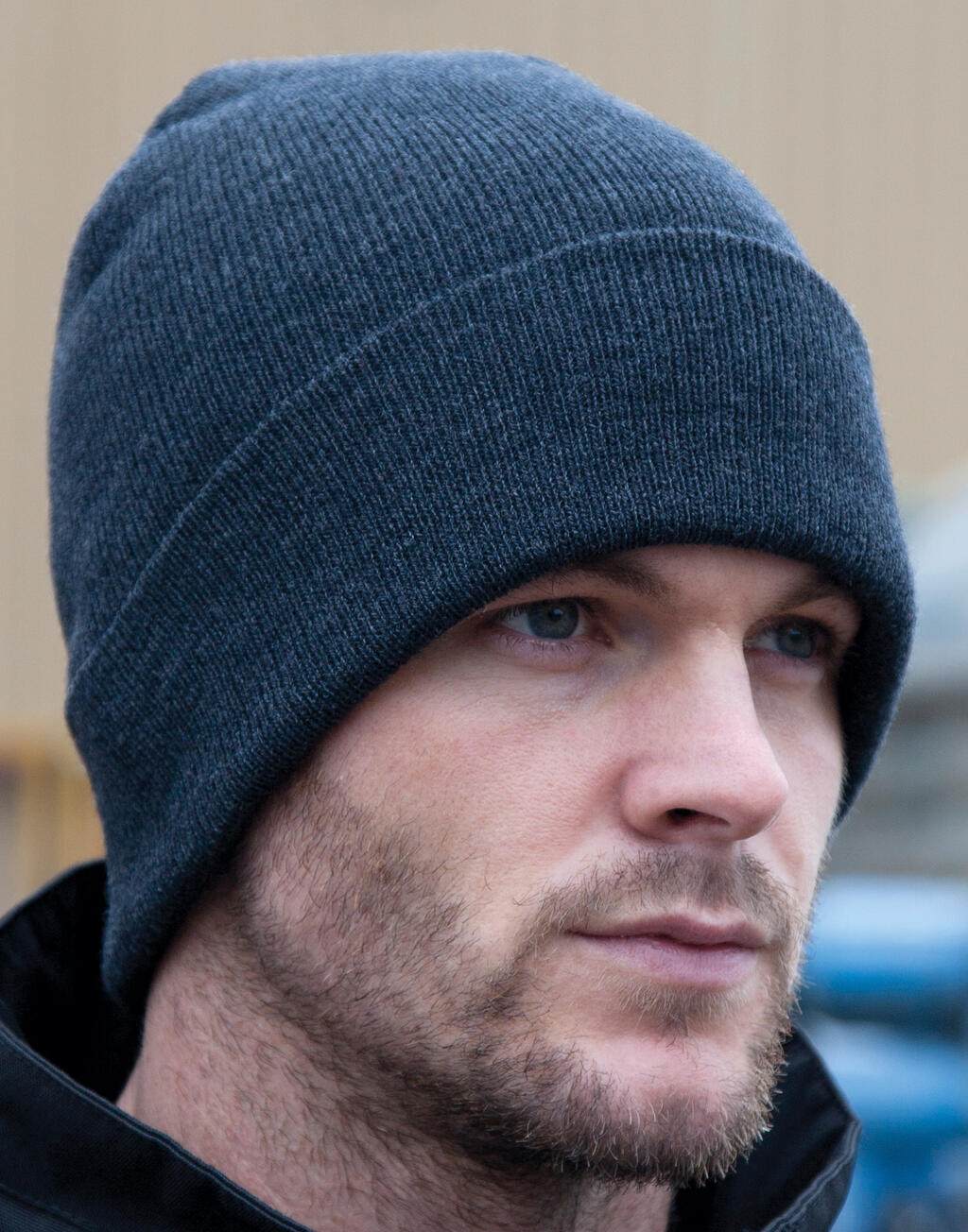  Woolly Ski Hat in Farbe Black