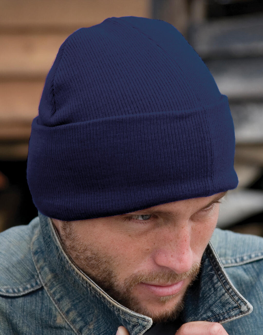 Woolly Ski Hat in Farbe Black